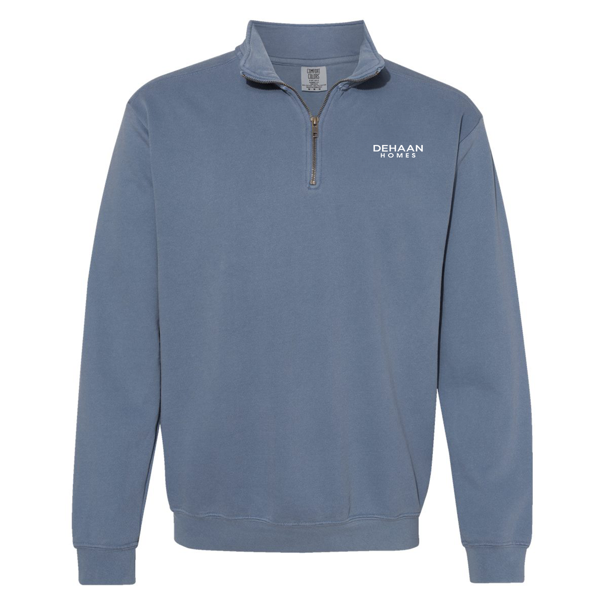 Ladies Garment-Dyed Quarter-Zip Sweatshirt