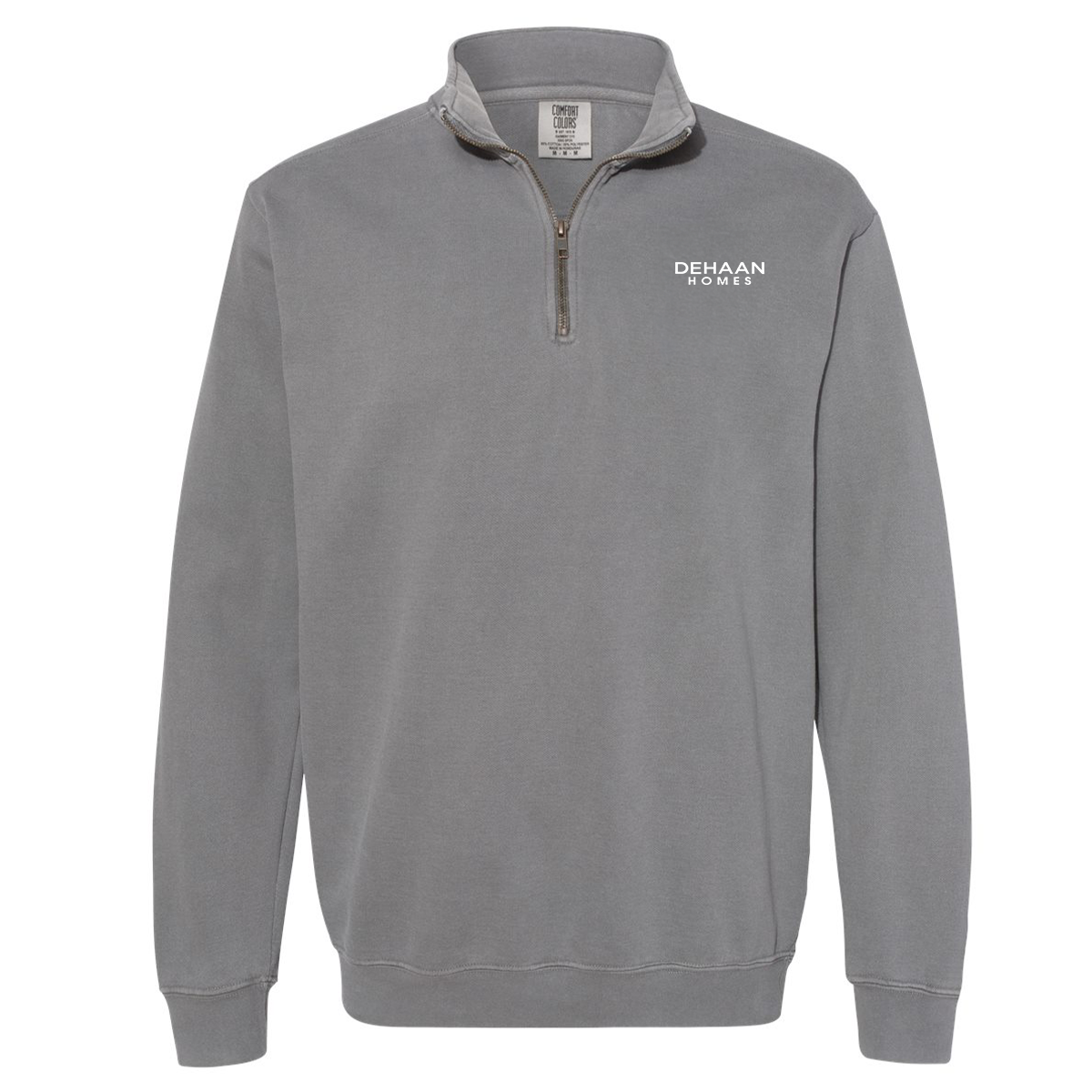 Ladies Garment-Dyed Quarter-Zip Sweatshirt