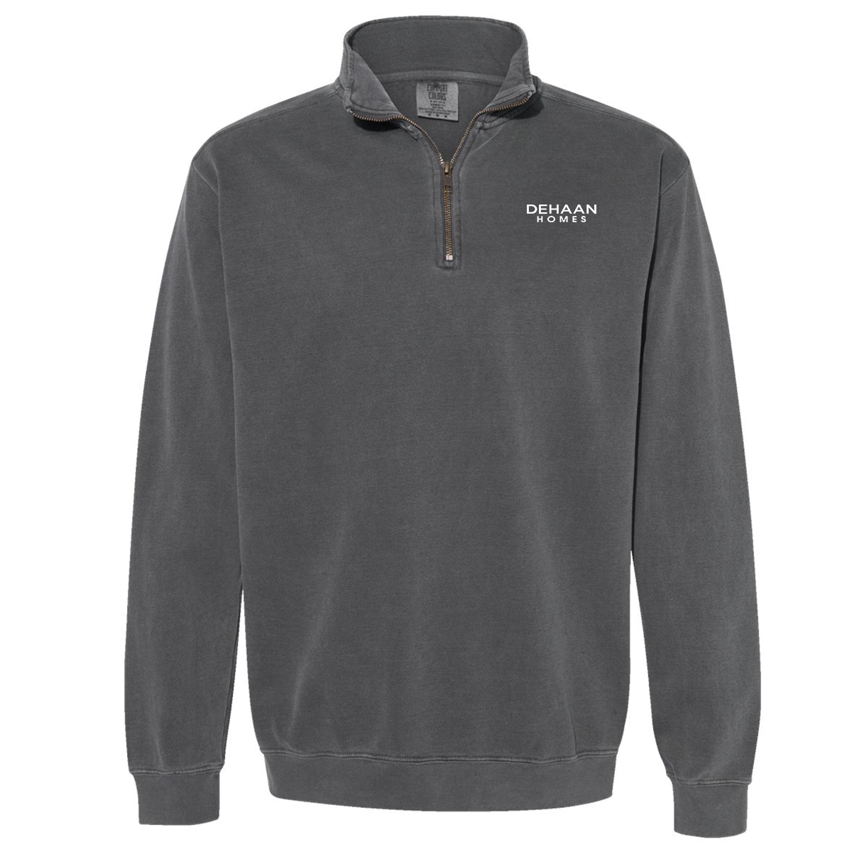Ladies Garment-Dyed Quarter-Zip Sweatshirt