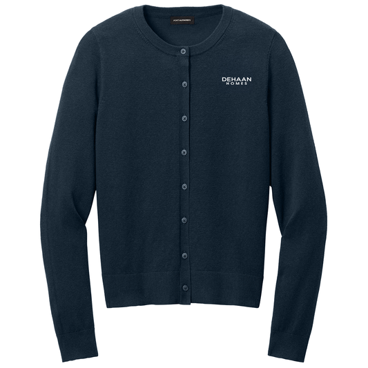 Port Authority Women’s Easy Care Crewneck Cardigan Sweater