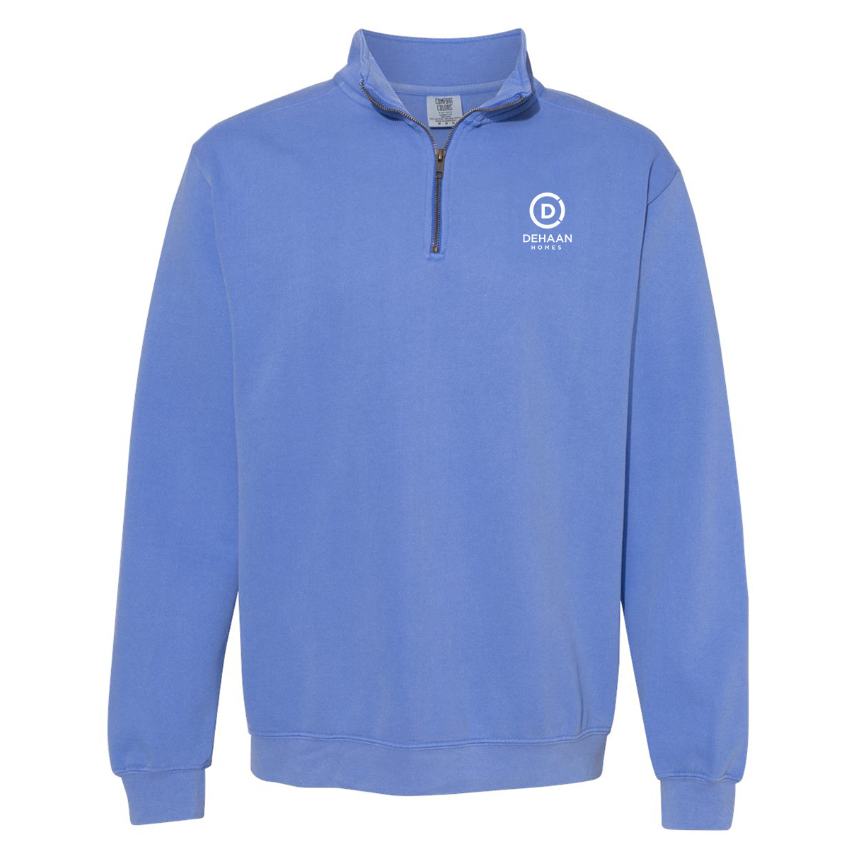 Ladies Garment-Dyed Quarter-Zip Sweatshirt