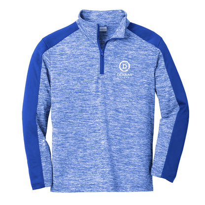 Sport-Tek Youth PosiCharge Electric Heather Colorblock 1/4-Zip Pullover